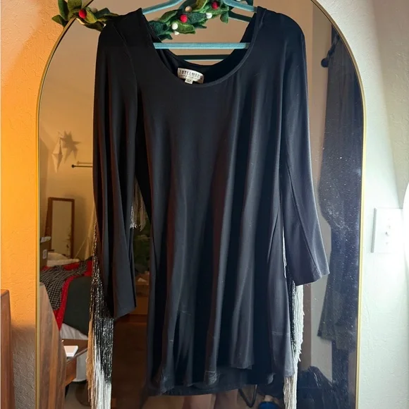 Idyllwind— Western style Black & Silver Fringe dress - Picture 5 of 5